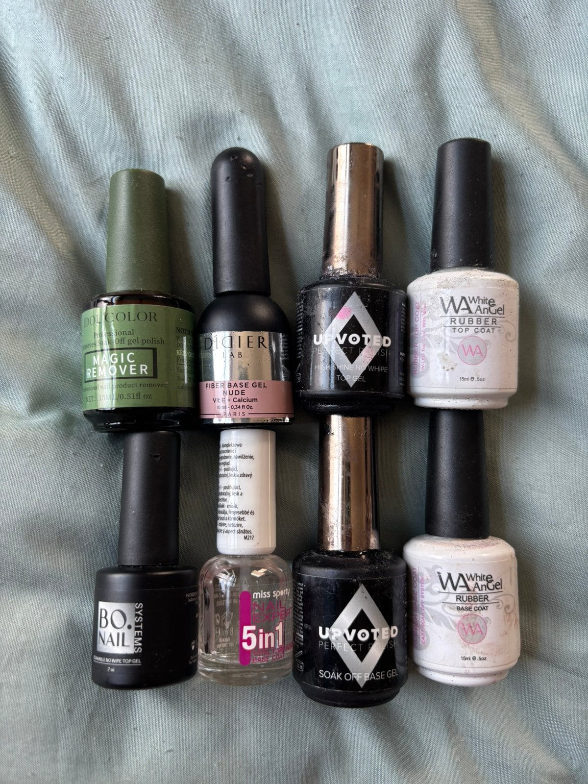 Meerdere potjes Base Coat, Top Coat etc, Gebruikt, Overige kleuren, Ophalen of Verzenden, Handen en Nagels