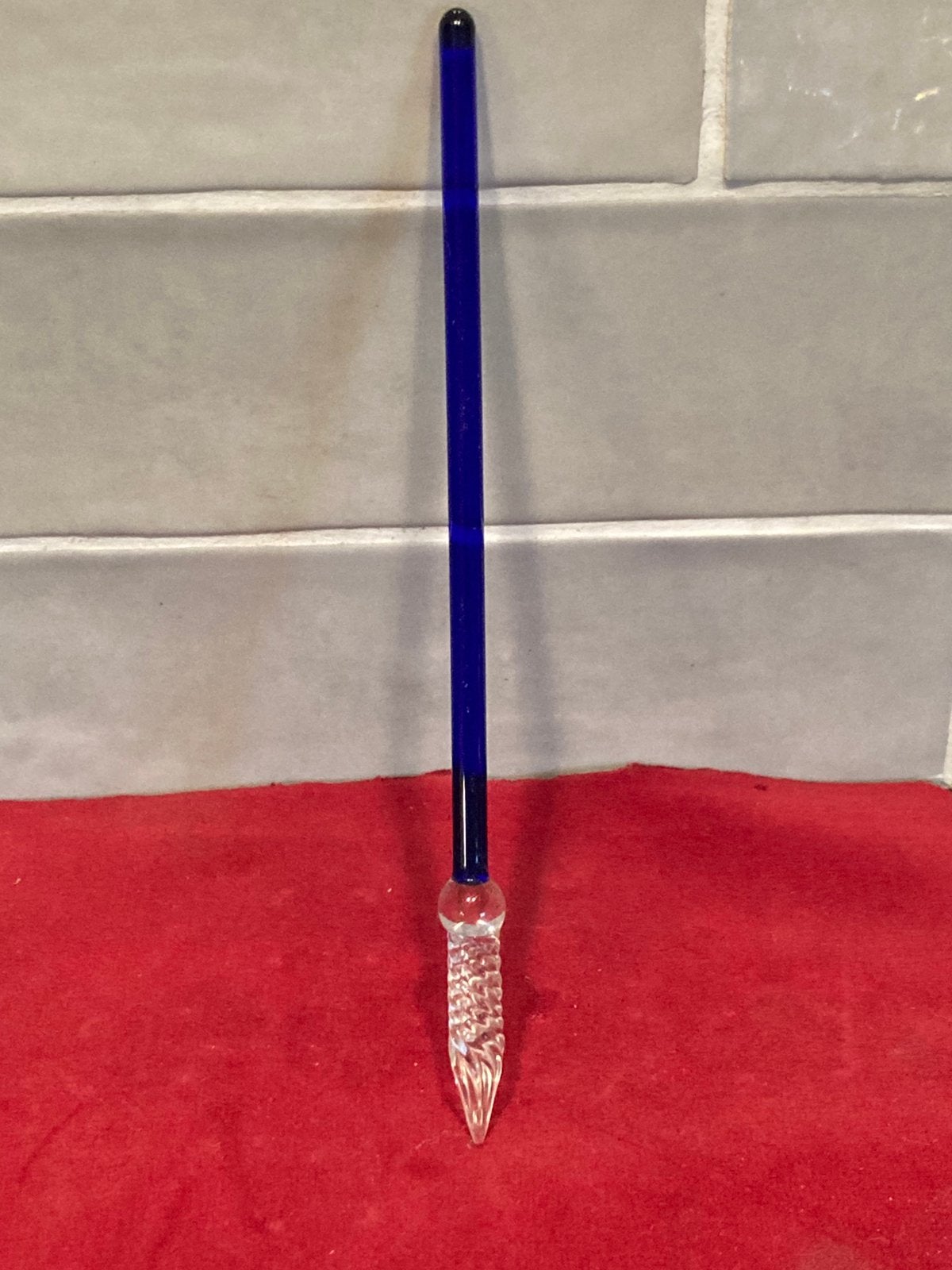 Glazen inktpen (240325), Verzamelen, Pennenverzamelingen, Ophalen of Verzenden, Zo goed als nieuw, Overige typen, Overige merken