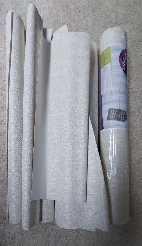 Sjiek reliëf behang met lichte gouden accenten (8m²), Ophalen, Minder dan 10 m², Beige, Sjiek, Luxe, Reliëf