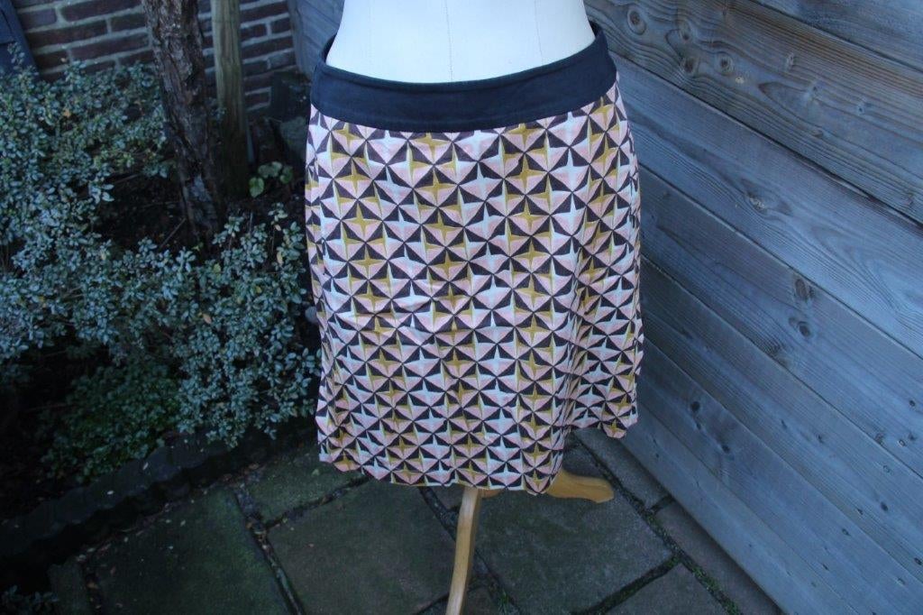 Rok bruin/ oker/ zalm Oilily mt 38 Vaste prijs, Kleding | Dames, Rokken, Maat 38/40 (M), Oilily, Bruin, Verzenden
