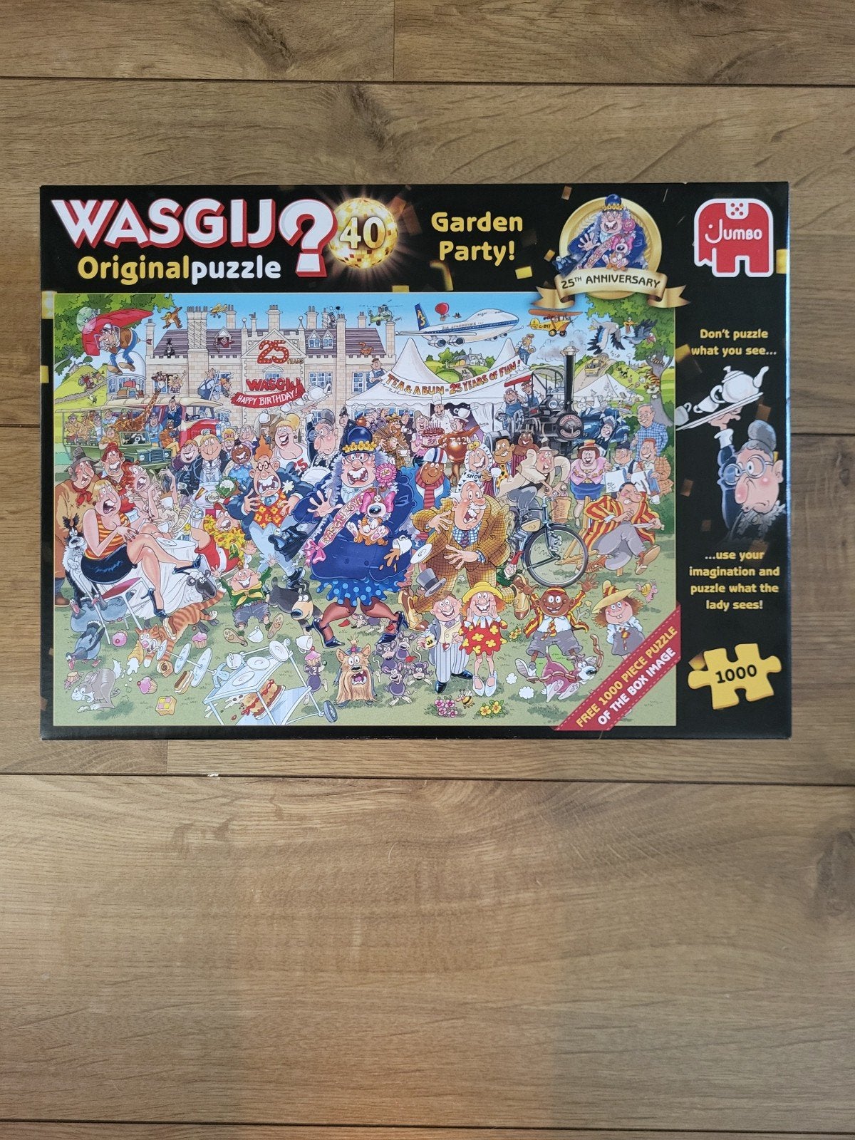 wasgij original 40 Garden party 2 puzzels, Ophalen of Verzenden, 500 t/m 1500 stukjes, Zo goed als nieuw, Legpuzzel