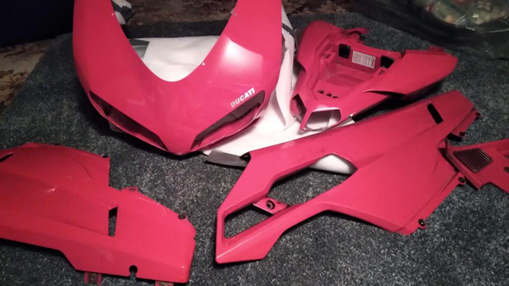 Originele kappenset Ducati 1098 scorse, Ophalen