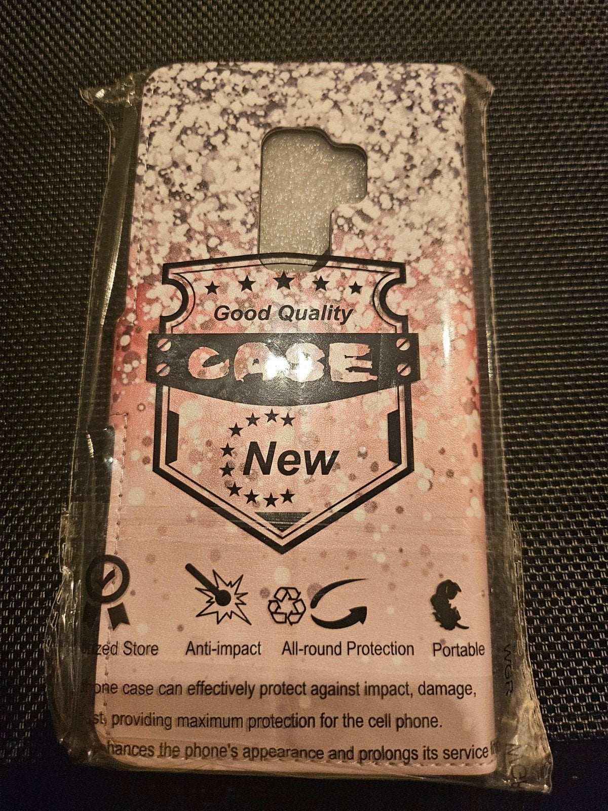 Telefoonhoesje Samsung Galaxy S9 Plus  - Roze Glitter Flipca, Ophalen of Verzenden, Nieuw, Overige modellen, Flipcase