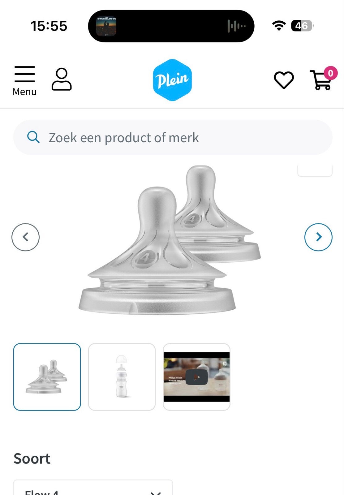 2 Philips AVENT Natural spenen - Nieuw in doosje, Kinderen en Baby's, Babyvoeding en Toebehoren, Ophalen, Nieuw, Overige typen