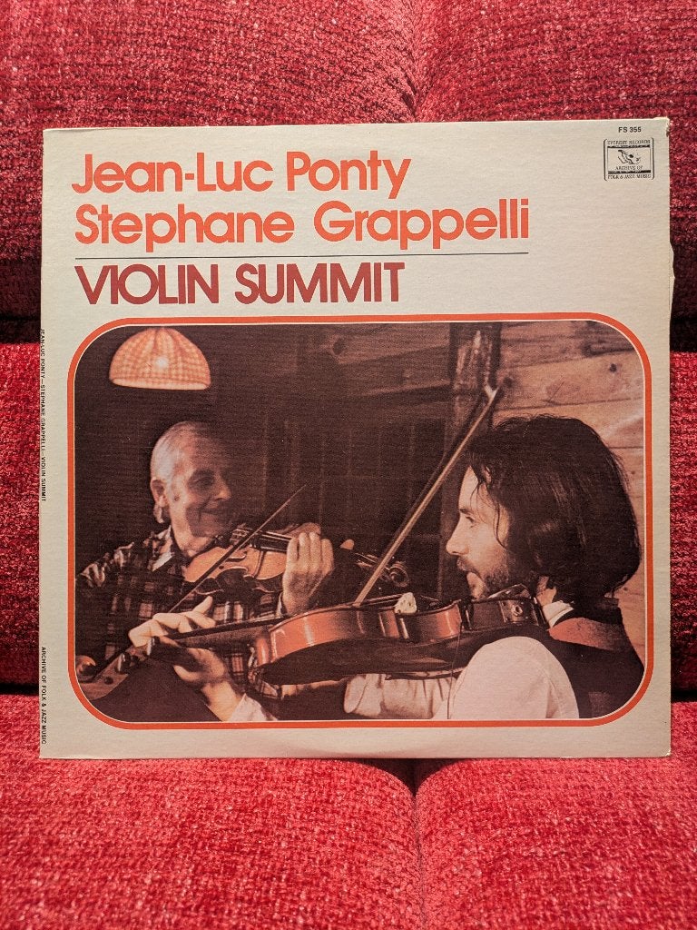 Jean-Luc Ponty, Stephane Grappelli - Violin Summit, Cd's en Dvd's, Vinyl | Jazz en Blues, Ophalen of Verzenden, Zo goed als nieuw