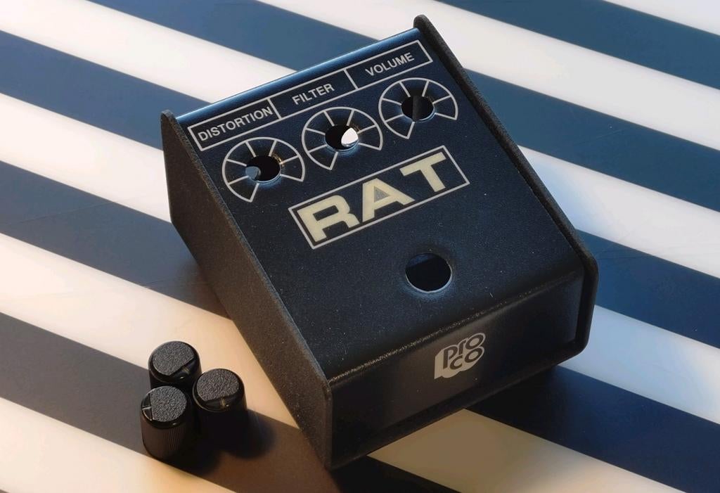 Proco RAT behuizing + knoppen ZGAN, Muziek en Instrumenten, Ophalen of Verzenden, Zo goed als nieuw, Distortion, Overdrive of Fuzz