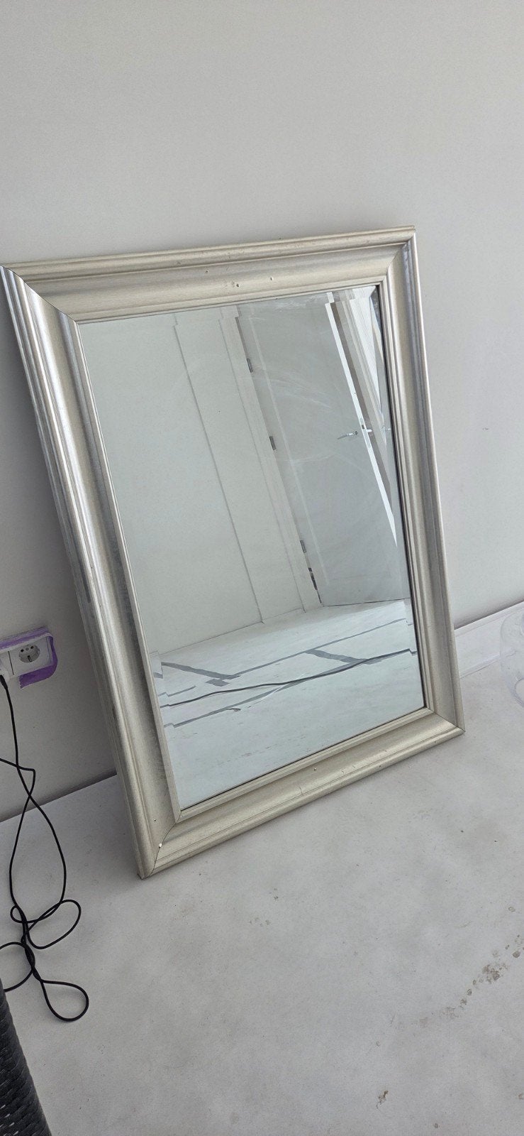 spiegel te koop, Ophalen of Verzenden, Zo goed als nieuw, Rechthoekig, Minder dan 100 cm