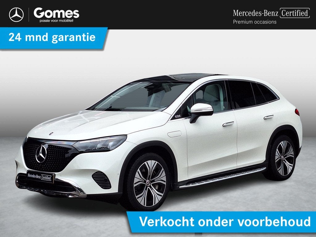 Mercedes-Benz EQE SUV 350+ Luxury Line 91 kWh | Panoramadak, Auto's, Mercedes-Benz, Achterwielaandrijving, Gebruikt, 750 kg, Wit