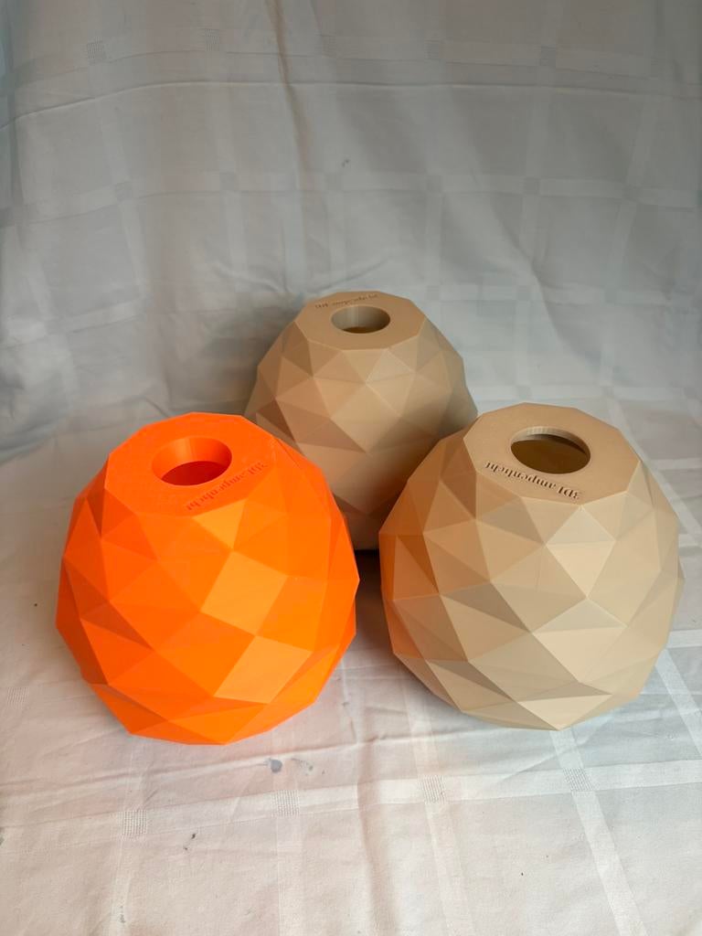3D geprinte Lampen kappen voor E14/E27, Ophalen of Verzenden, Zo goed als nieuw, Rond, Minder dan 25 cm