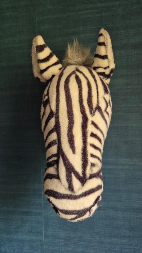 Super mooie grote zachte zebrakop van Bibib (40 cm diep), Ophalen of Verzenden