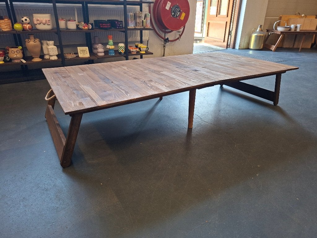 Campingtafel XL Inklapbaar Hout – 150 x 75 cm, Caravans en Kamperen, Kampeermeubelen, Ophalen of Verzenden, Zo goed als nieuw