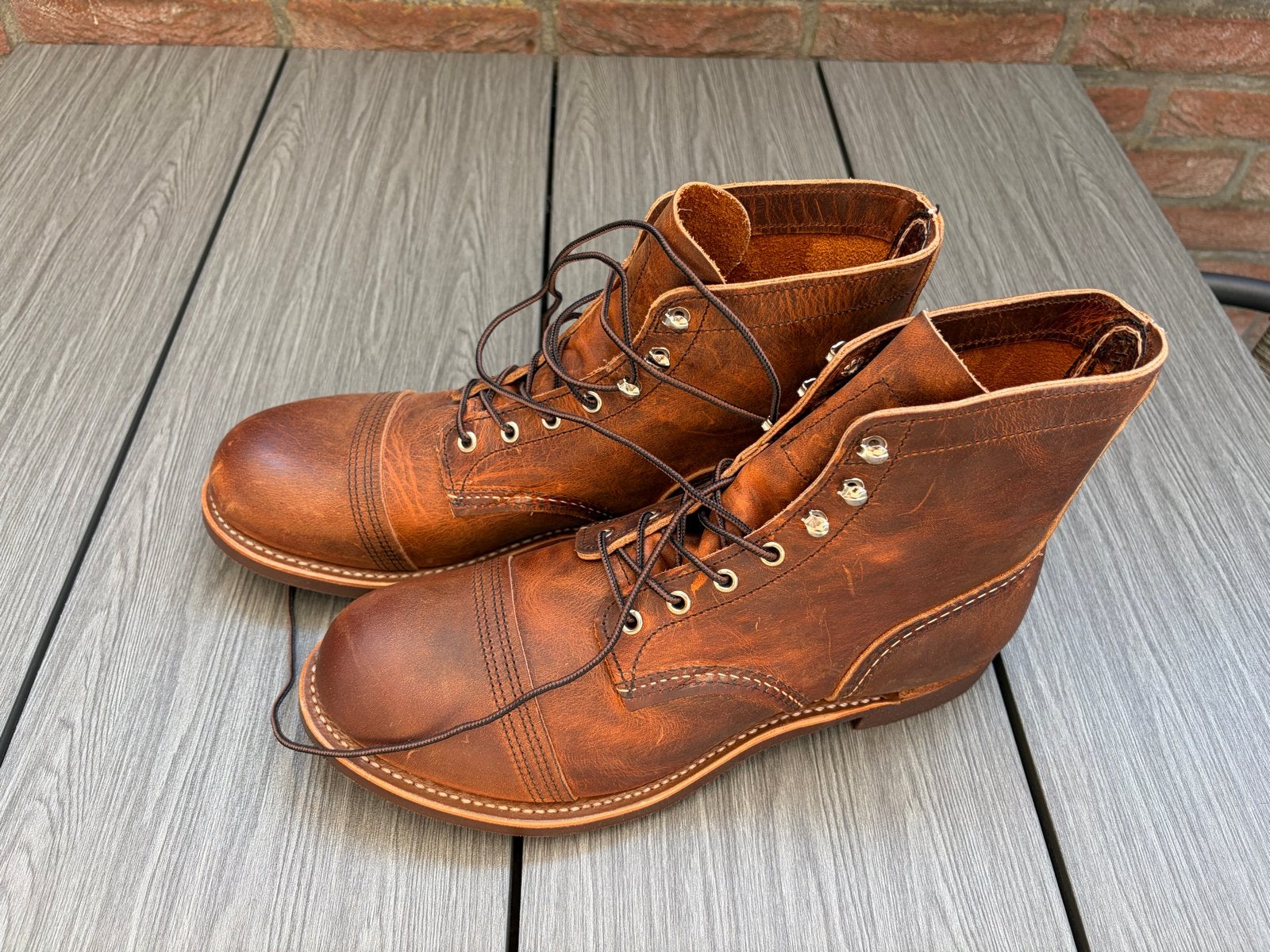 Red Wing Iron Ranger Boots - Mt 43,5 - Nieuw in doos., Kleding | Heren, Schoenen, Ophalen of Verzenden, Zo goed als nieuw, Bruin