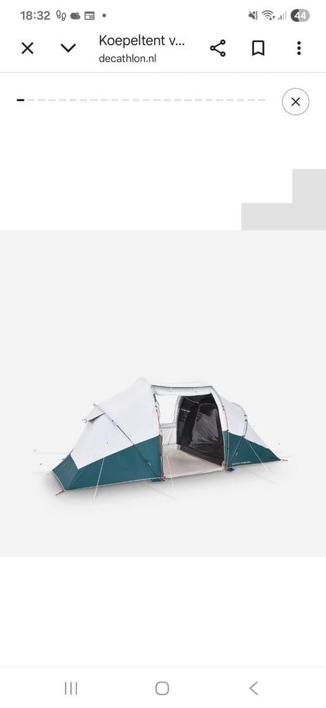 Decathlon Arpenaz 4.2 Koepeltent 5 jaar oud., Ophalen of Verzenden, Gebruikt, Tot en met 4