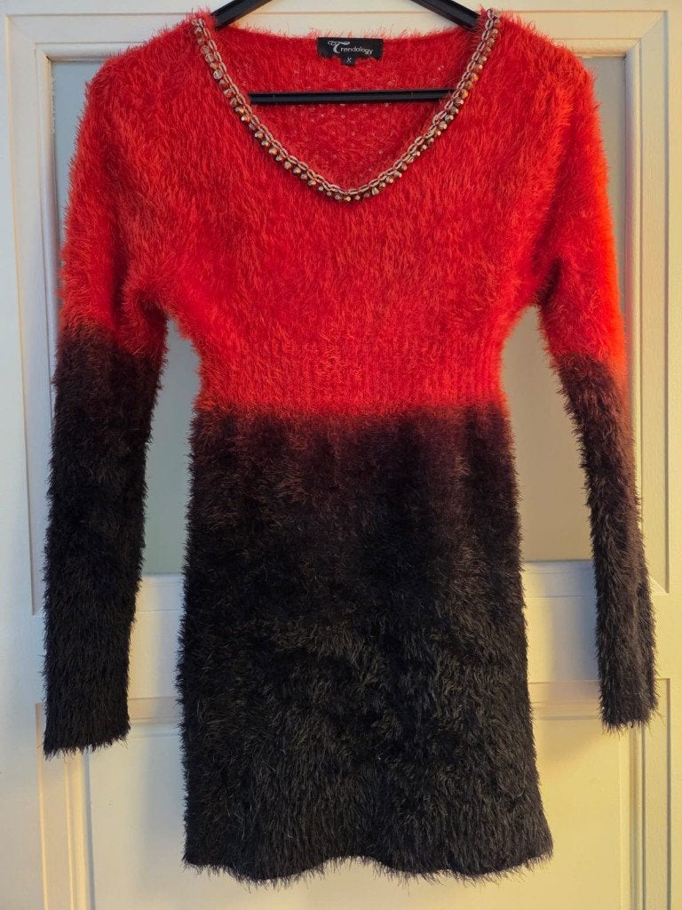 Heerlijk zachte trui ´mohair´ look met goudkleurige schakels, Kleding | Dames, Truien en Vesten, Maat 38/40 (M), Overige kleuren
