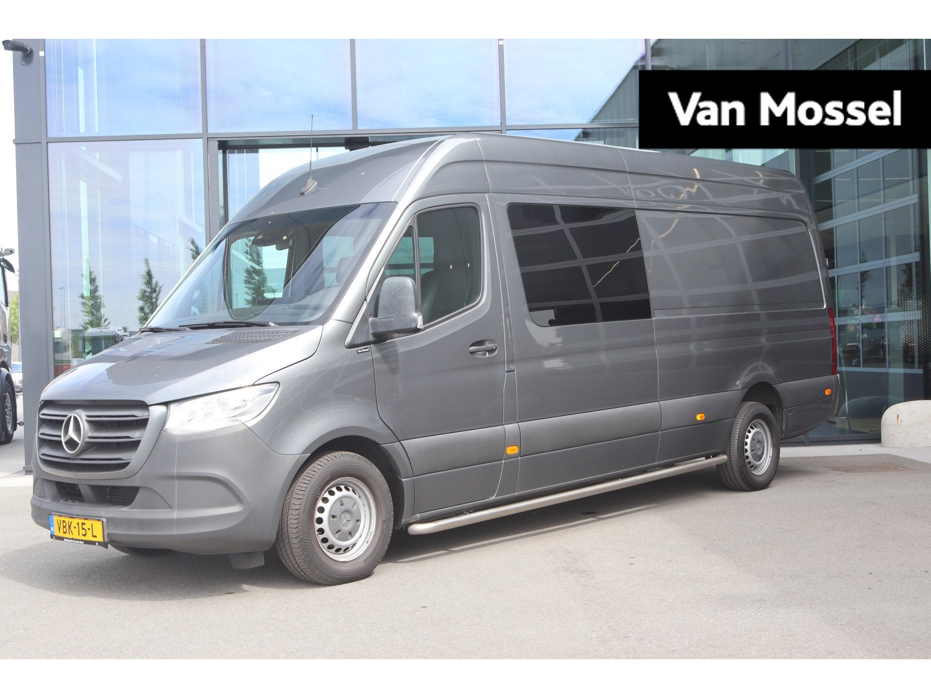 Mercedes-Benz Sprinter 319 3.0 V6 CDI Aut. L3H2 Dub Cab. |NA, Auto's, Automaat, Achterwielaandrijving, Gebruikt, Euro 6