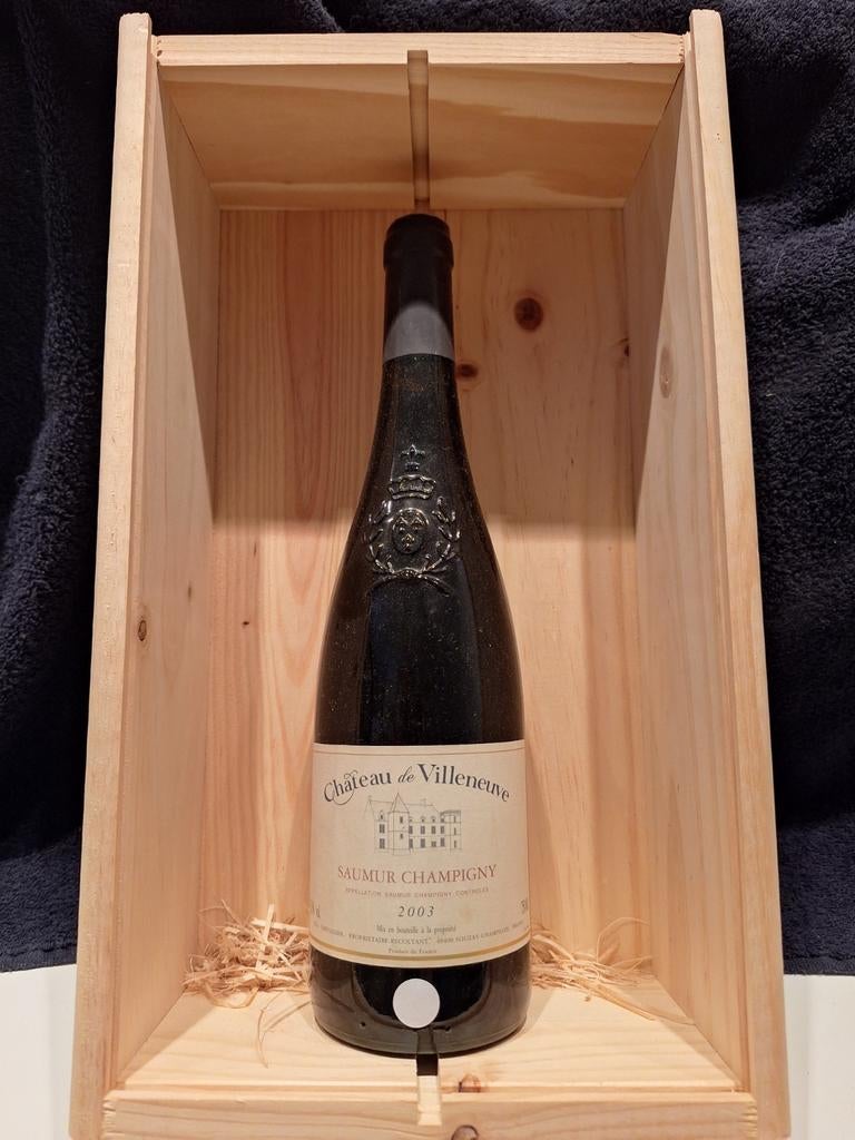 Château de Villeneuve Saumur Champigny 2003, Verzamelen, Wijnen, Frankrijk, Nieuw, Ophalen of Verzenden, Rode wijn