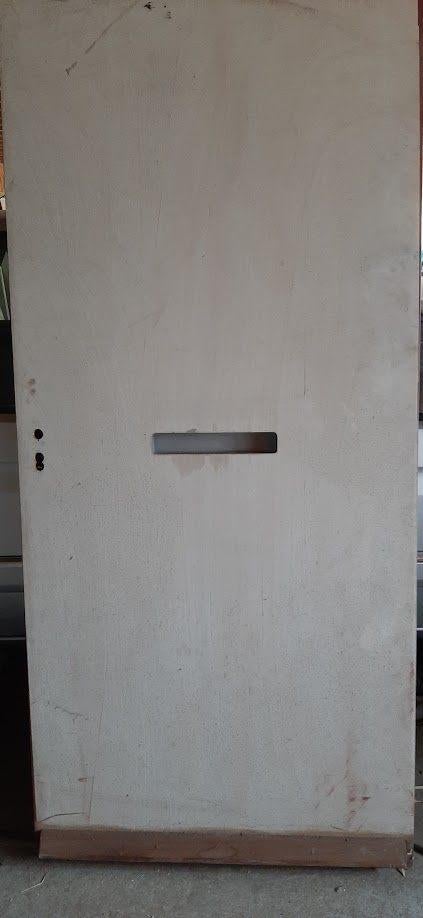 Massief houten voordeuren 93 x 211,5, Ophalen, 80 tot 100 cm, Nieuw, Buitendeur