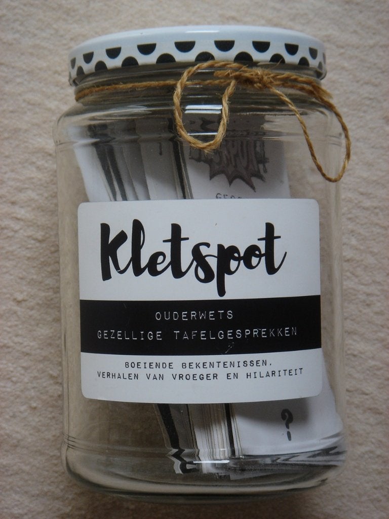 LEUK: Kletspotje: Ouderwets gezellige tafelgesprekken, Vijf spelers of meer, Ophalen of Verzenden, Gebruikt