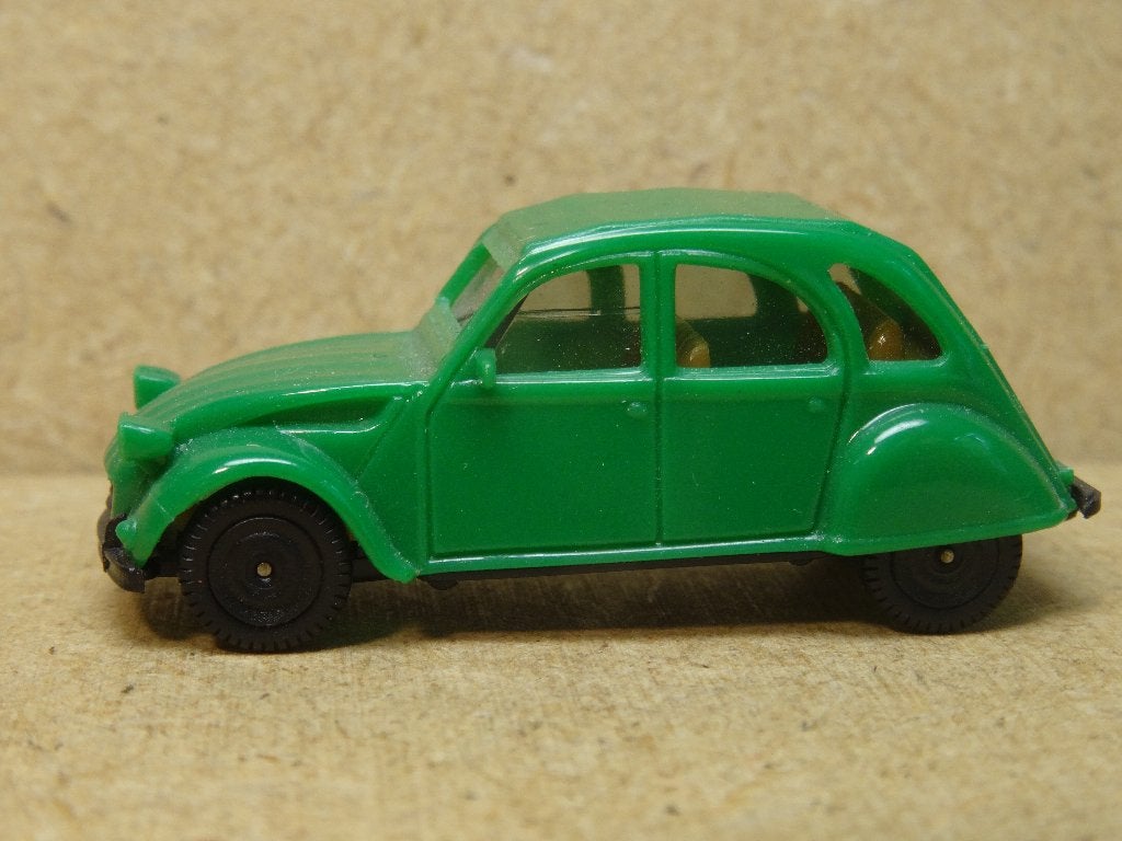 HERPA 1/87, CITROËN 2 CV, Lelijke Eend Groen, Zie Foto`s, Ophalen of Verzenden, Zo goed als nieuw, Auto, Herpa