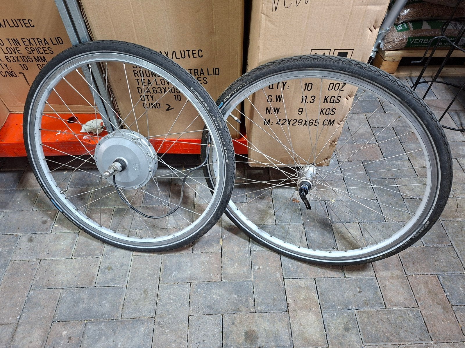 2 setjes Sparta Ion wielen, Fietsen en Brommers, Fietsonderdelen, Ophalen, Elektrische fiets