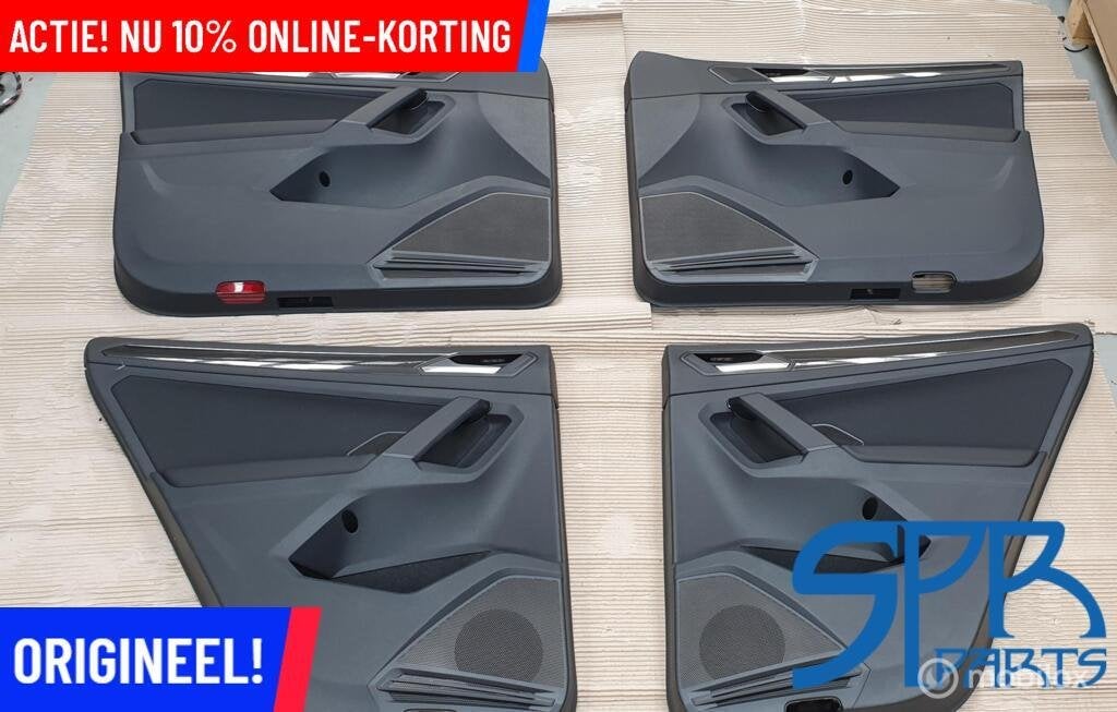TIGUAN 5NA LEDER LEER Deurpaneel SET DEURKAARTEN DEURPANELEN, Volkswagen, Nieuw, Ophalen of Verzenden, Volkswagen