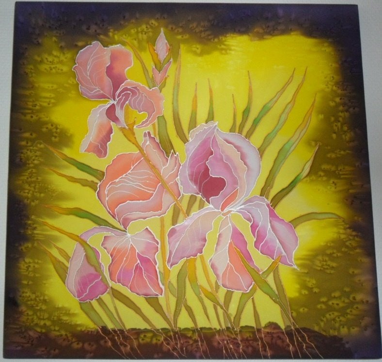 batik schilderij, Ophalen of Verzenden, Schilderij, Textiel