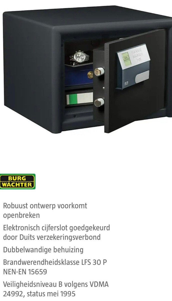 Burgwachter kluis, Ophalen, Zo goed als nieuw