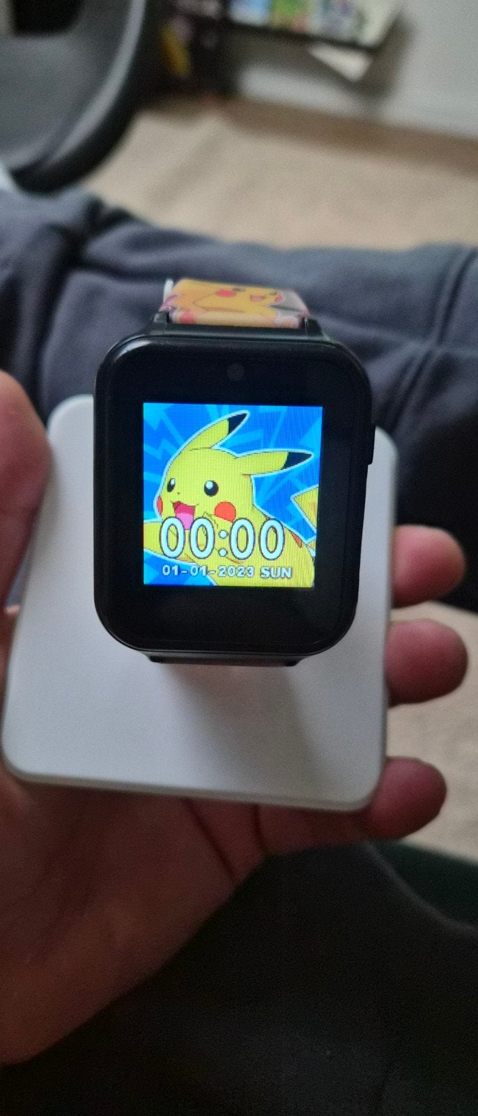 Pokémon Smartwatch - Werkt goed!, Gebruikt, Pokemon, Zwart, Ophalen of Verzenden