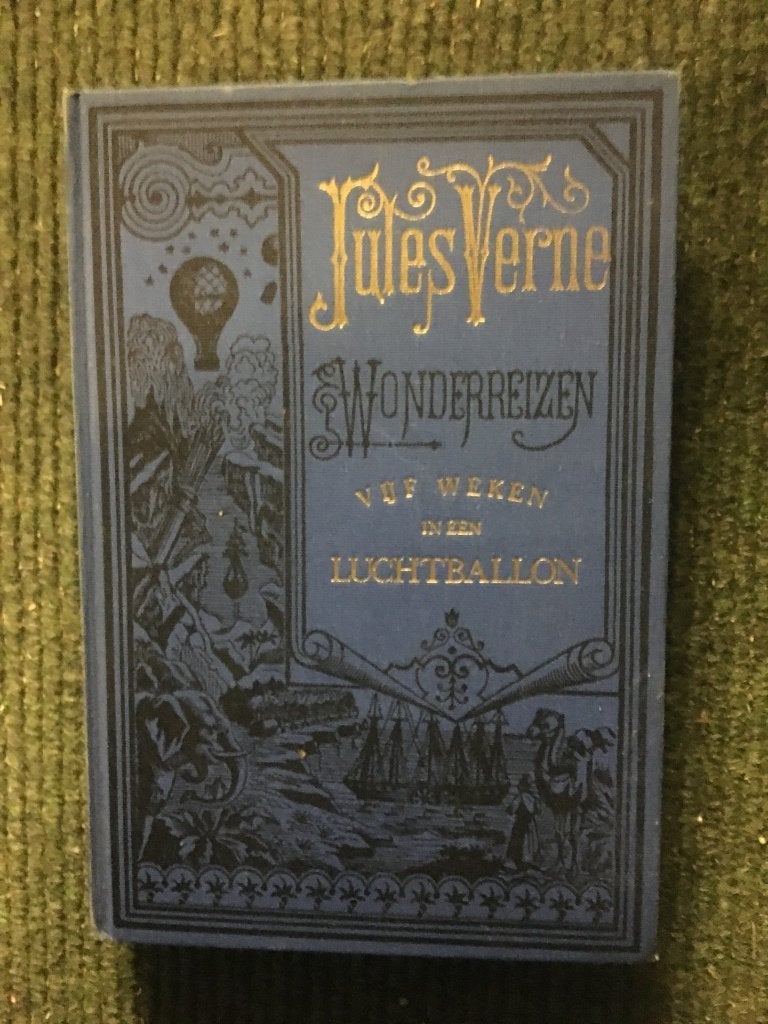 Vijf weken in een luchtballon ; door Jules Verne, Ophalen of Verzenden, Zo goed als nieuw, Jules Verne