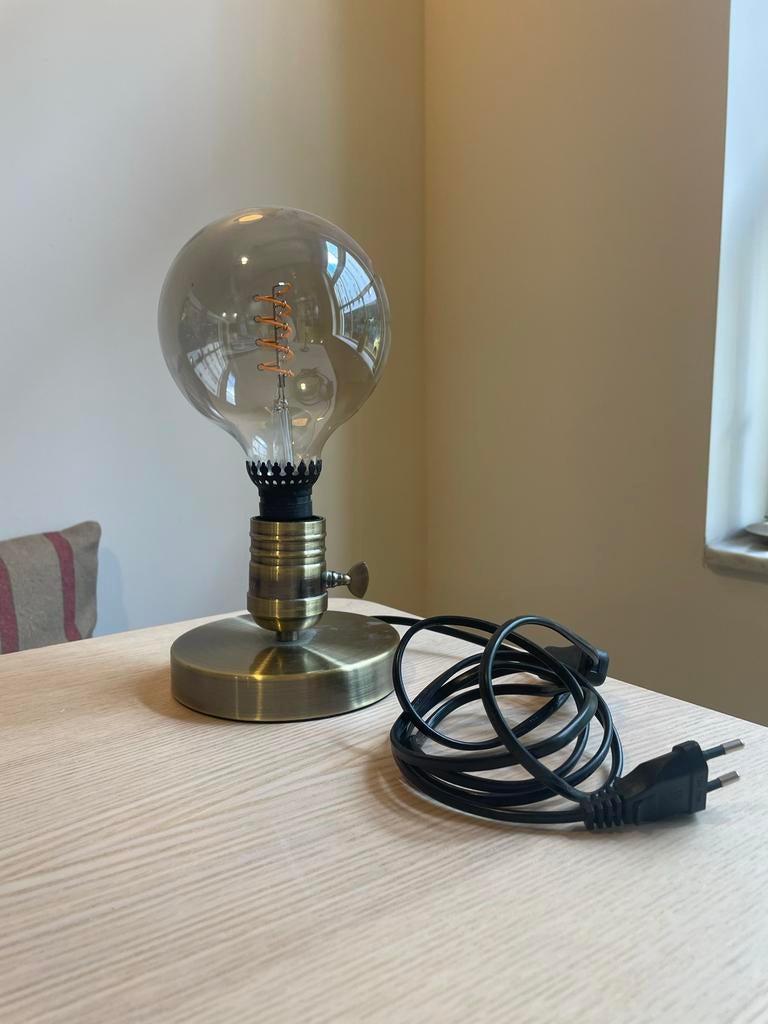 IKEA messing gloeilamp met stekker, Ophalen, Gebruikt, Metaal