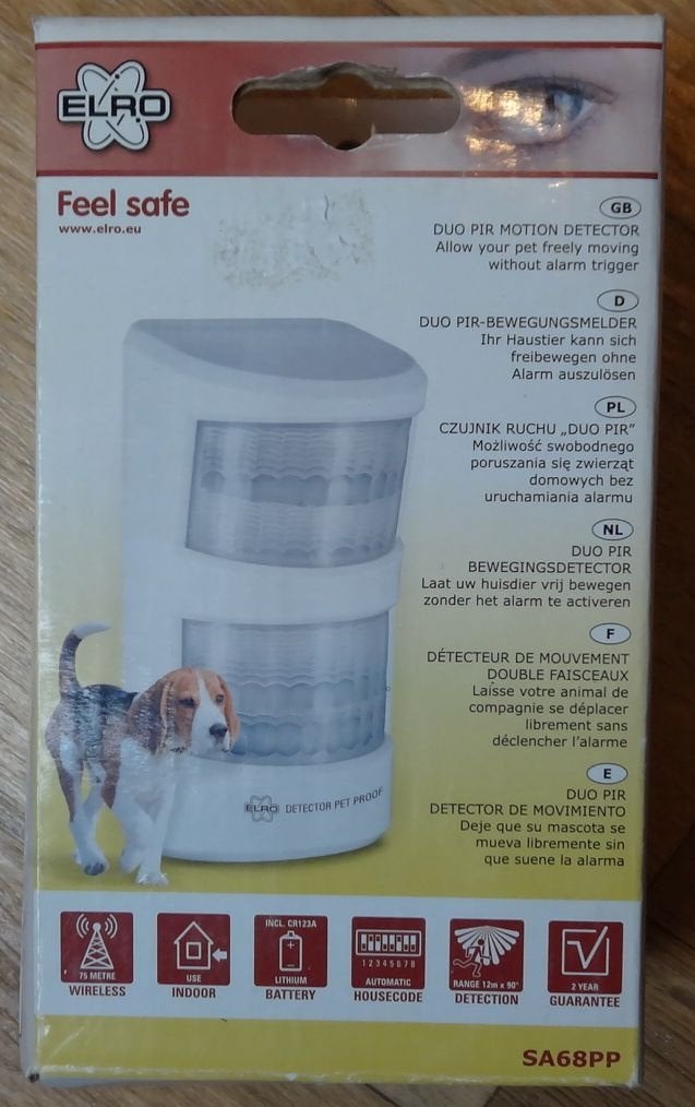 Honden BEWEGIGINSMELDER detector merk elro, Ophalen of Verzenden, Nieuw