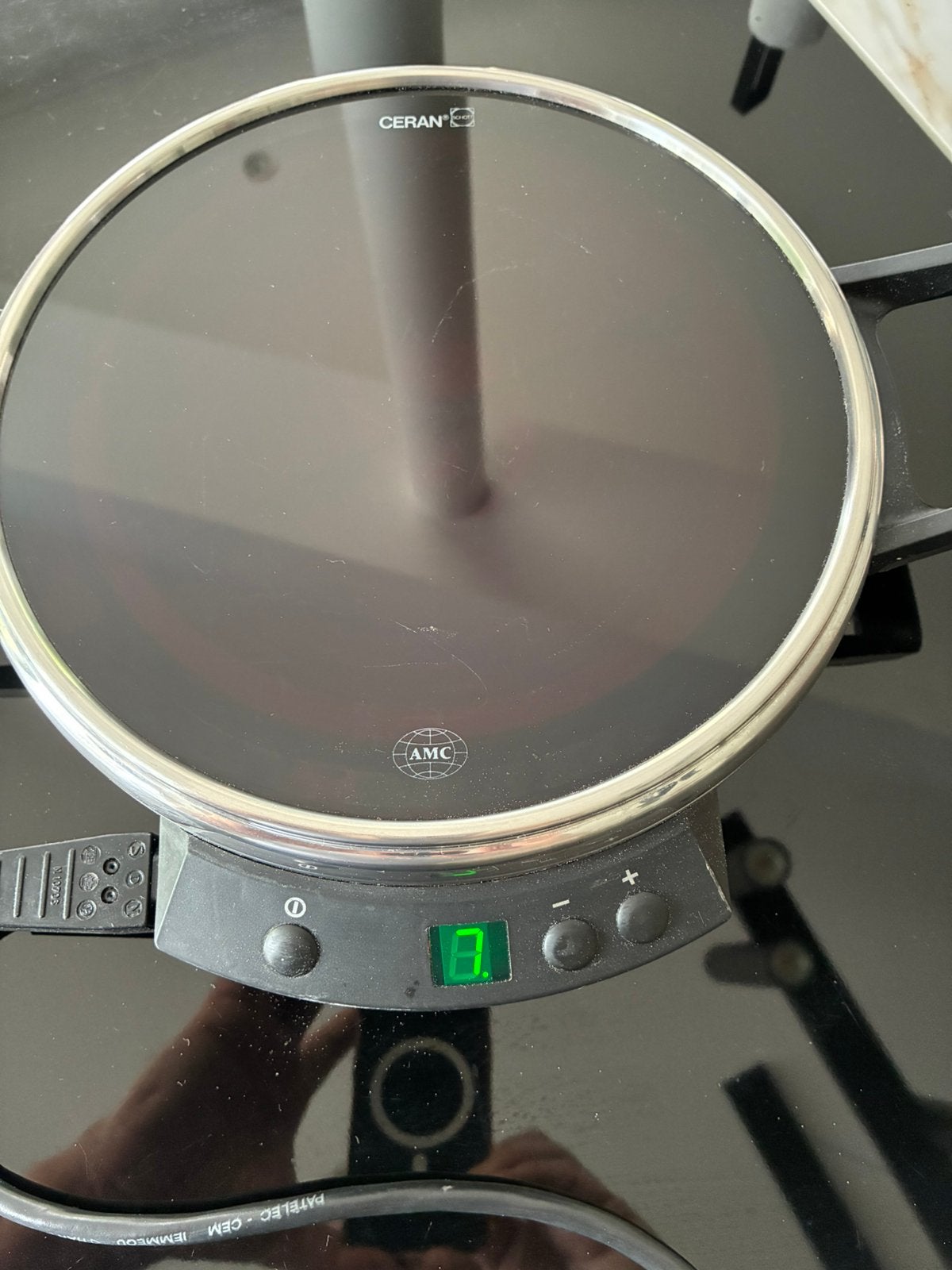 AMC atmosfera 3000 . Mobiele kookplaat, Overige materialen, Gebruikt, Pannenset, Ophalen of Verzenden