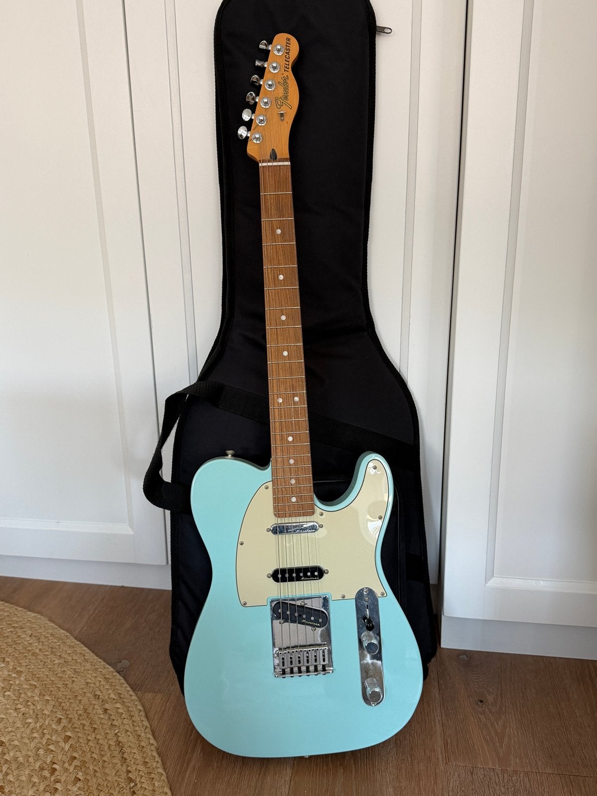 Fender Telecaster Daphne Blue & Champion 40 Amp & Cable, Ophalen, Fender, Met versterker, Zo goed als nieuw