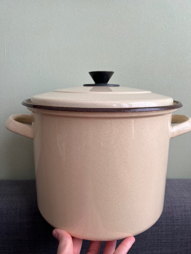 Vintage emaille soeppan, Ophalen of Verzenden