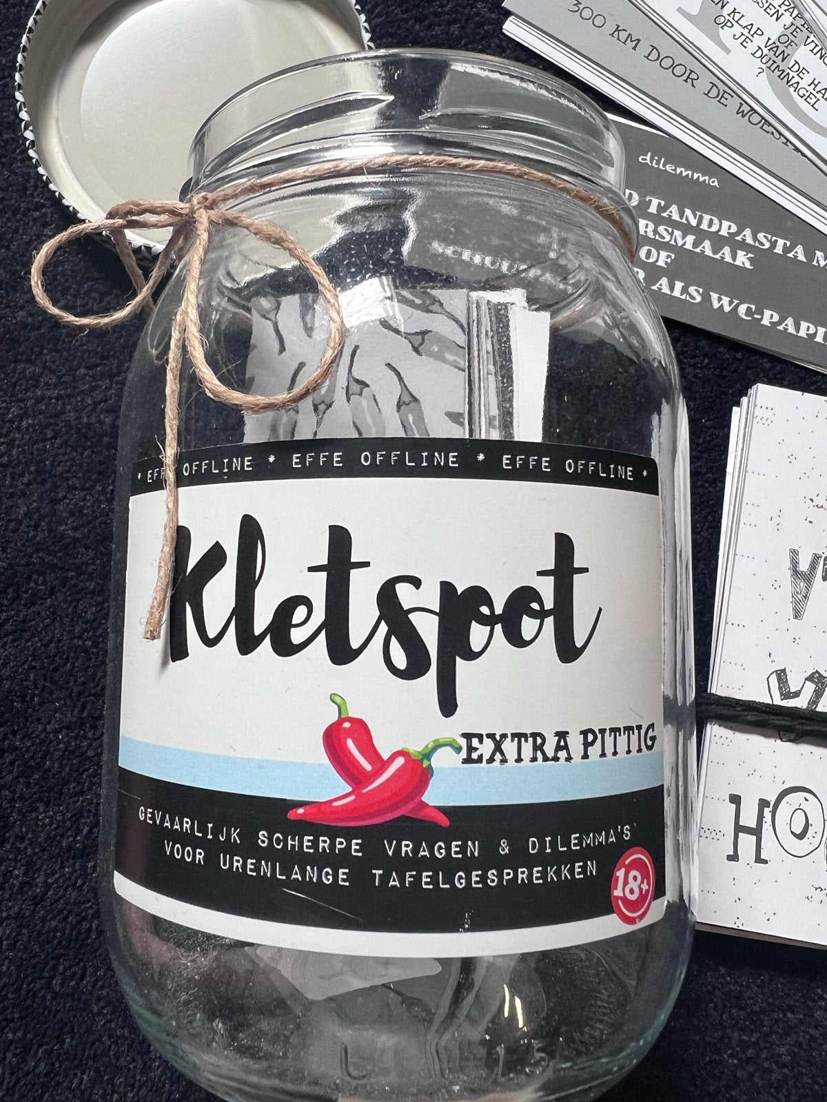 Kletspot Extra Pittig - Vragen & Dilemma's, Drie of vier spelers, Ophalen of Verzenden, Zo goed als nieuw