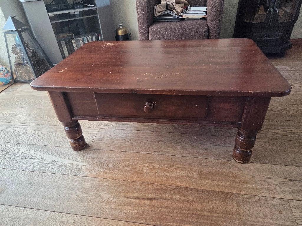 salontafel, Ophalen, Gebruikt, 100 tot 150 cm, Rustiek