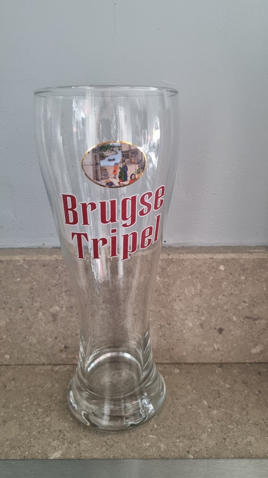 Brugse Tripel Bierglas - Zo goed als nieuw, Verzamelen, Ophalen of Verzenden, Zo goed als nieuw, Glas of Glazen