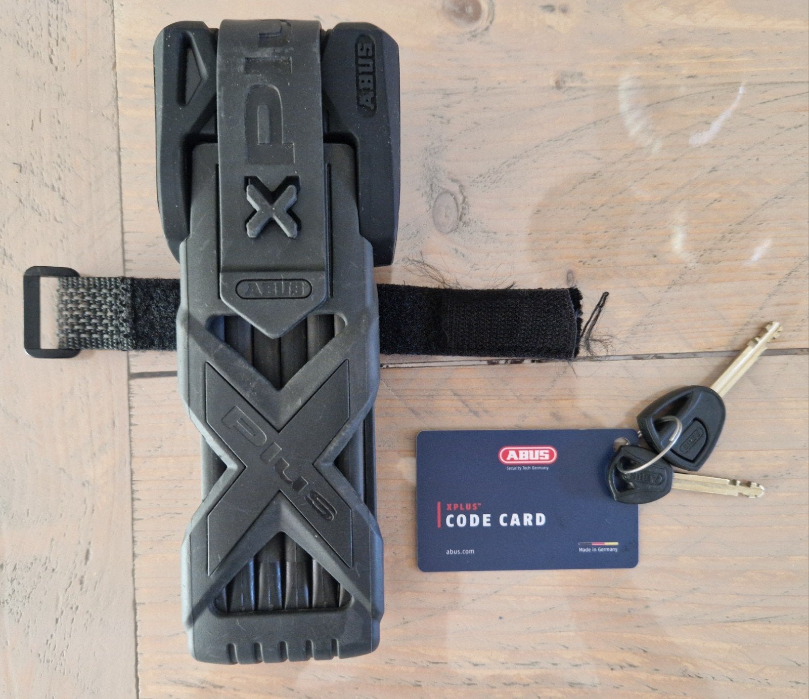 ABUS Bordo Granit XPlus 6500/85 ST – 2 sleutels en codekaart, Ophalen, Kettingslot