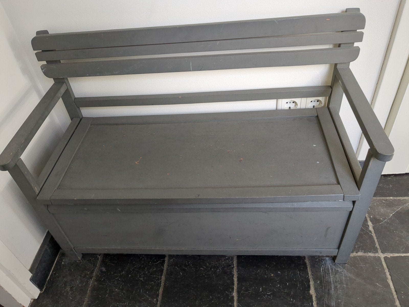Opbergbankje, Minder dan 50 cm, Gebruikt, Vintage, Rechthoekig