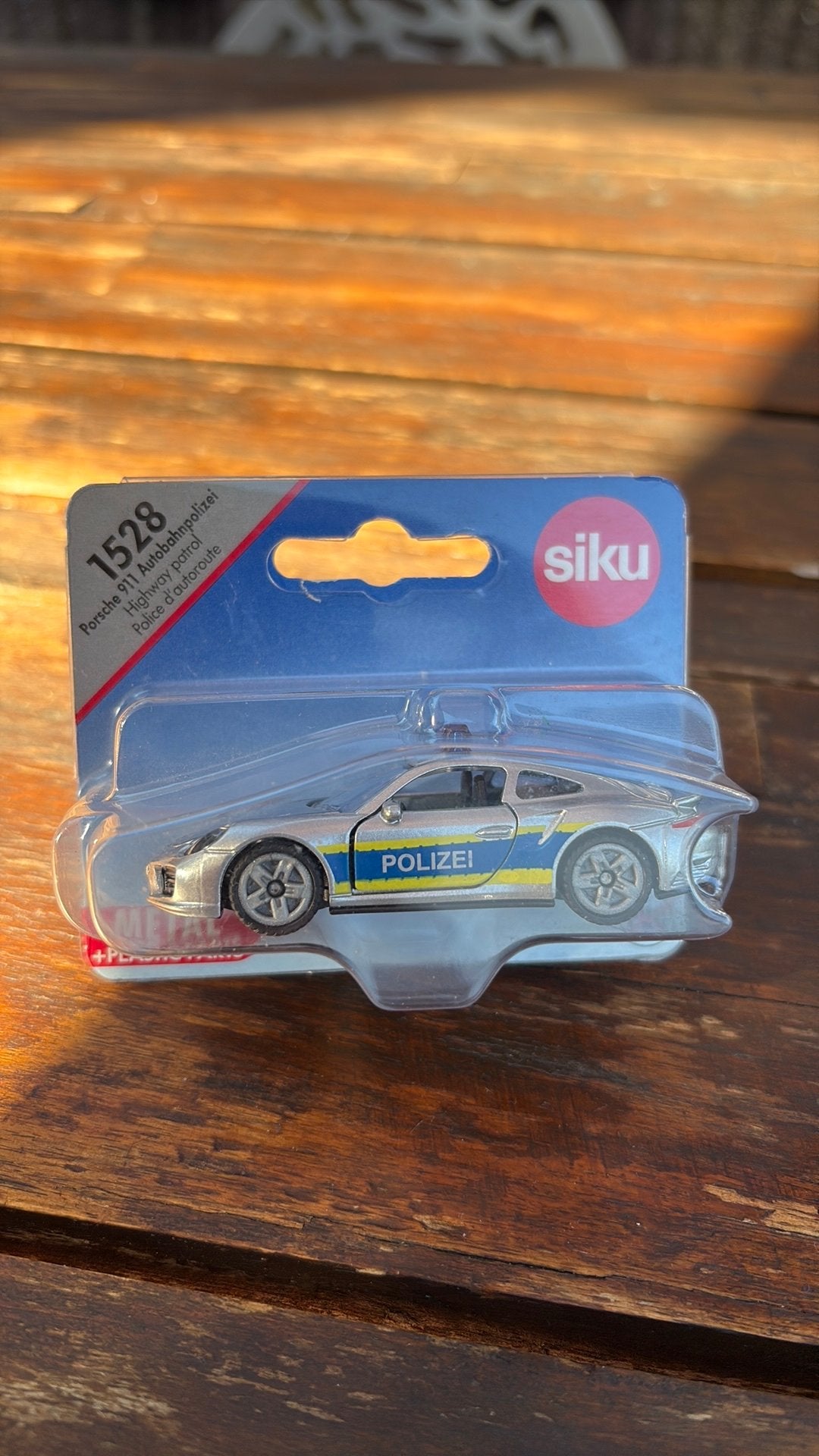 Siku porsche 911 autobahnpolizei no 1528, Ophalen of Verzenden, Nieuw, Auto
