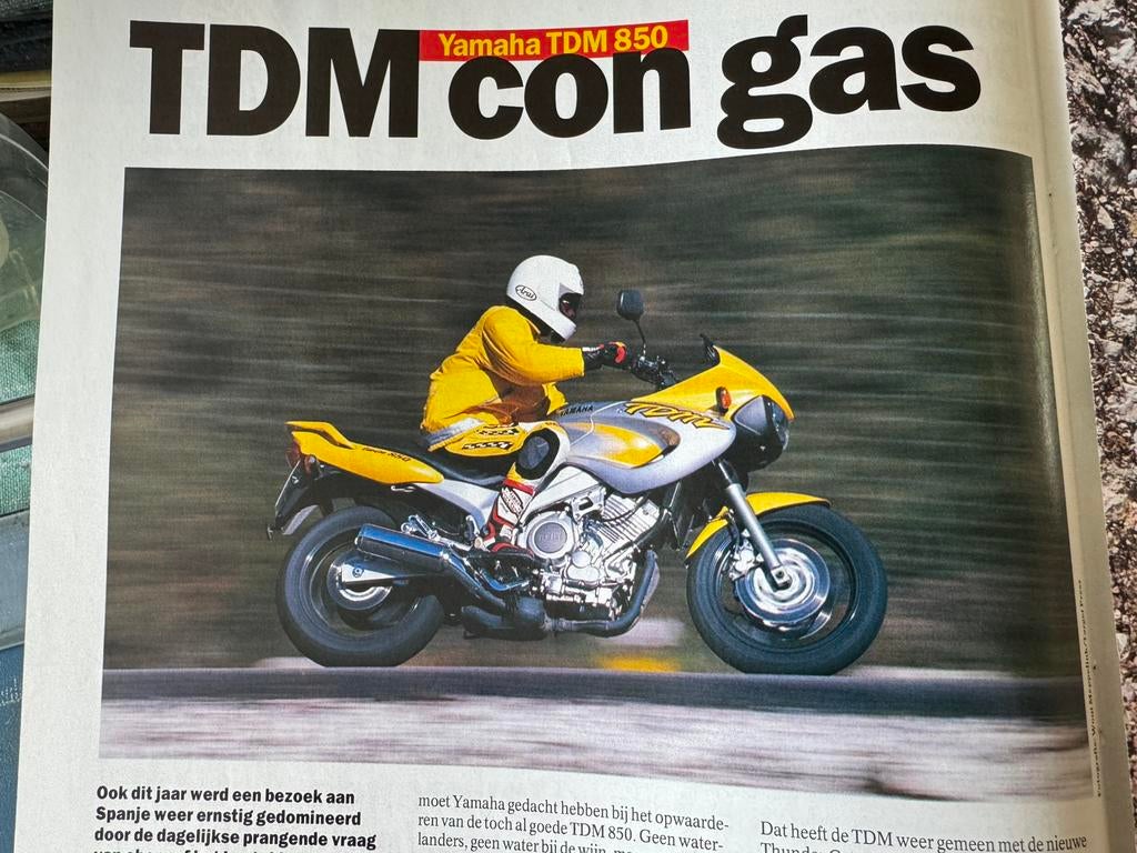 Verslag 1996 Yamaha TDM 850, Ophalen of Verzenden, Zo goed als nieuw, Auto's