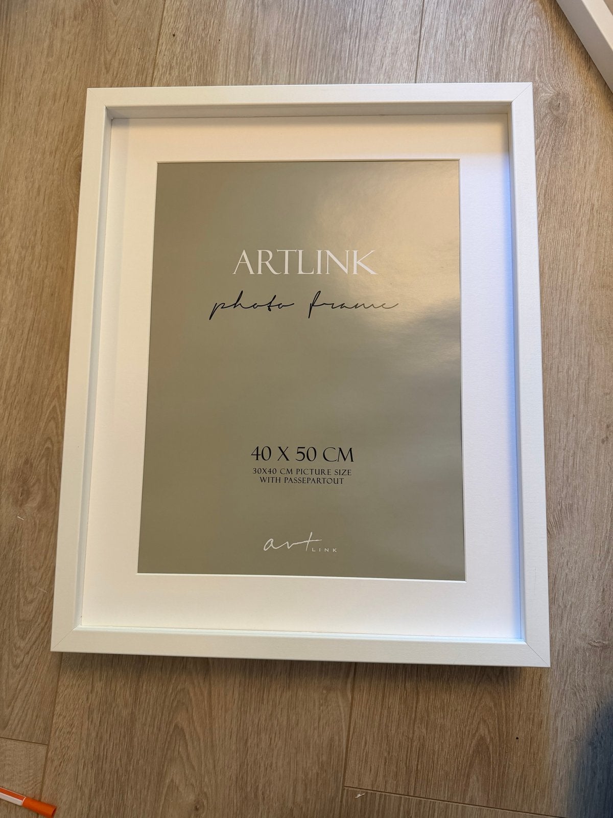 10 Witte Fotolijsten met Diepte en Glas (40x50 cm), Ophalen, Zo goed als nieuw, Fotolijst, Met glas