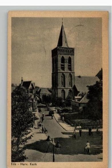 Ede Herv kerk st 1952, Ophalen of Verzenden, 1940 tot 1960, Gelopen, Gelderland
