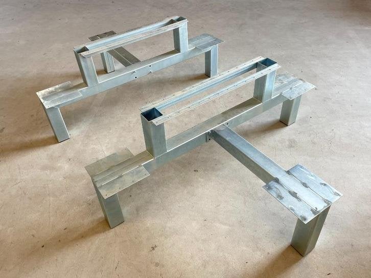 Picknick tafel Frame UNIEK! - Gegalvaniseerd - 10/12 persone, Staal, Niet ingevuld, Nieuw, Rechthoekig