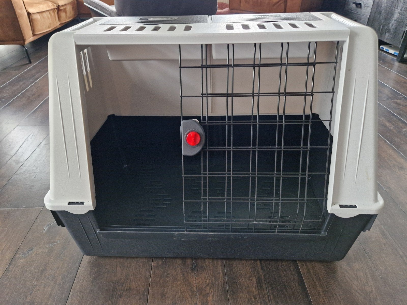 Vervoersbox/reisbench auto voor kleine en middelgrote hond, Ophalen, Zo goed als nieuw