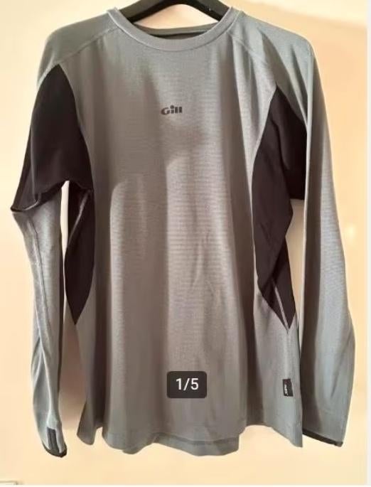 Grijskleurige Gill Longsleeve T-shirt (NIEUW) XXL (2x bb), Kleding | Heren, Nieuw, Overige maten, Ophalen of Verzenden, Grijs