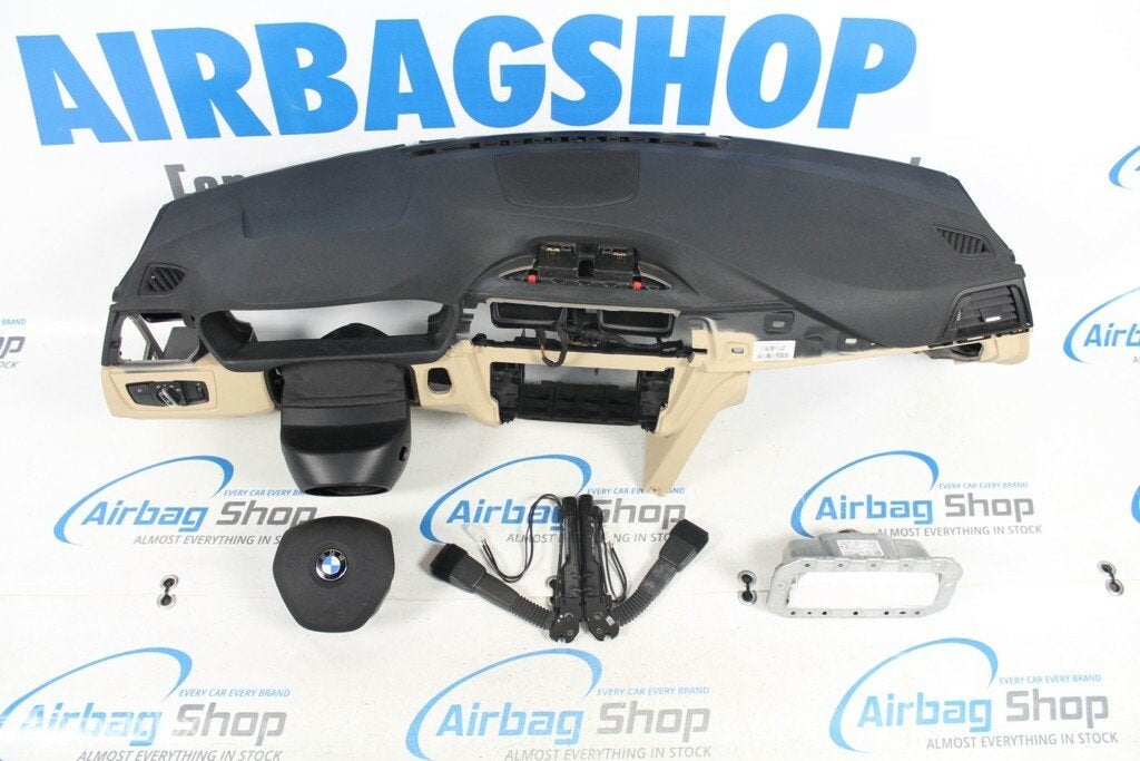 Airbag set - Dashboard beige speaker BMW 3 serie F30 F31 F34, Auto-onderdelen, Gebruikt, Ophalen of Verzenden