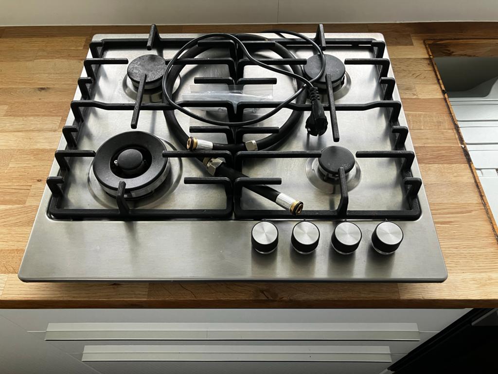Ikea HBT L00 S Gasfornuis - 4 Kookzones, Witgoed en Apparatuur, Kookplaten, Ophalen, Gebruikt, 4 kookzones, Inbouw