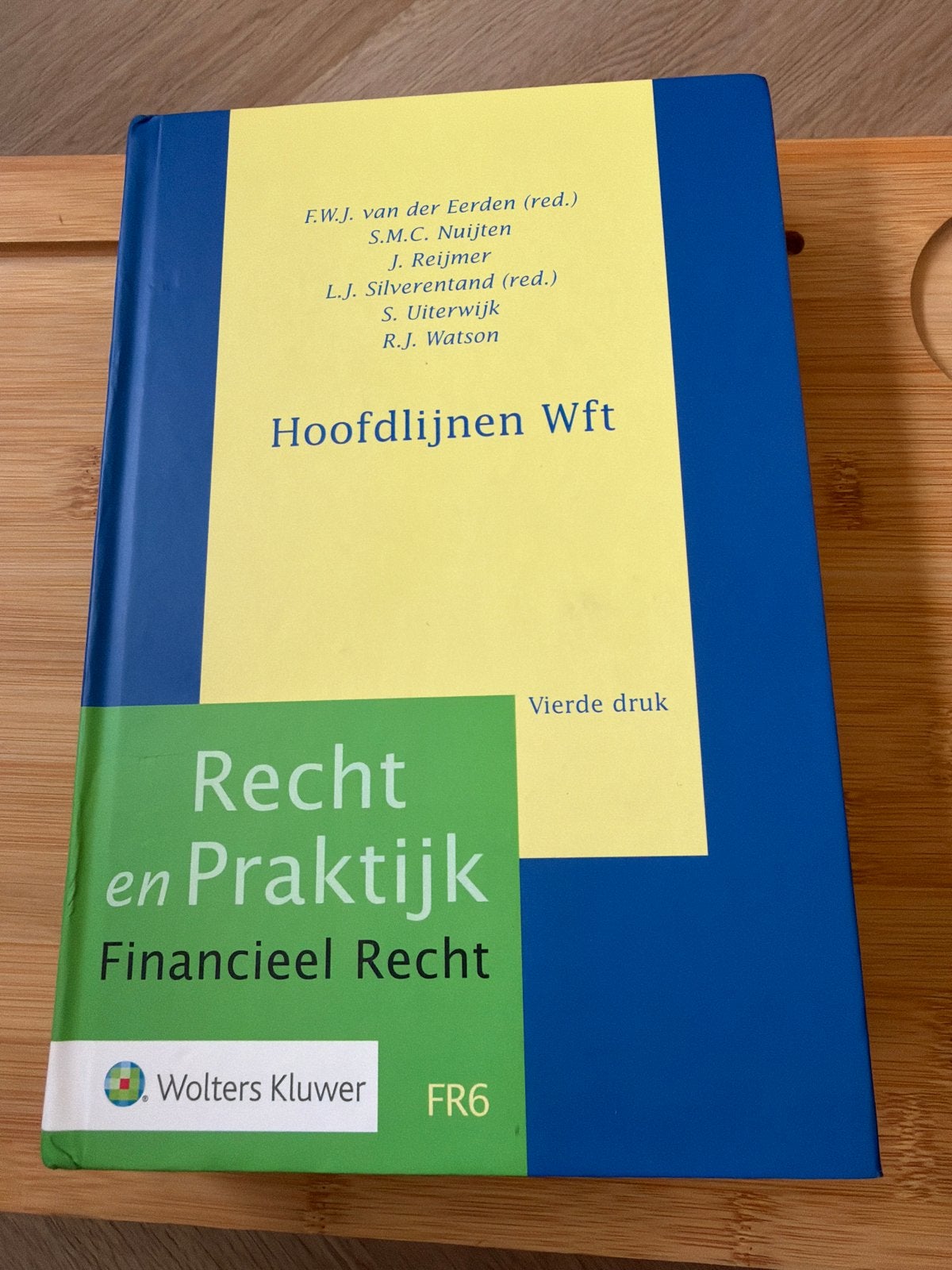Hoofdlijnen Wft - Recht en Praktijk Financieel Recht, Ophalen of Verzenden, Gamma, Nieuw, HBO