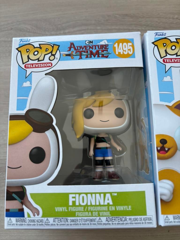 Funko Pop! Adventure Time Fionna & Cake #1495 #1496, Funko Europe, Nieuw, Ophalen of Verzenden, 4th floor, 1 Queen Caroline St, London W6 9YN, Verenigd Koninkrijk